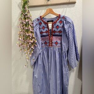 Weekend Max Mara Blue and Red Maxi Dress